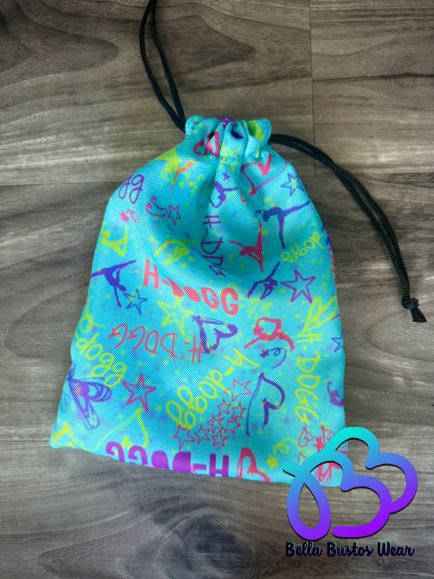 Turquoise Custom Name Grip Bag