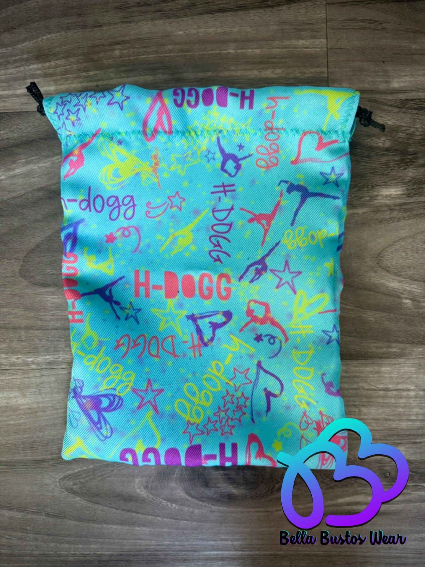 Turquoise Custom Name Grip Bag