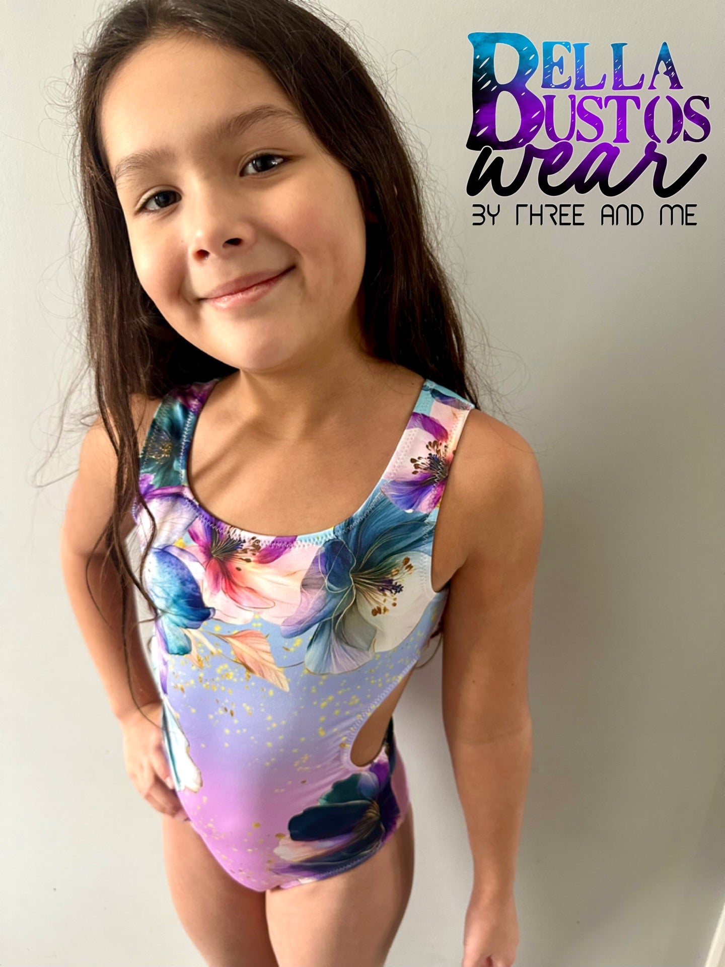 Purple Floral Leotard