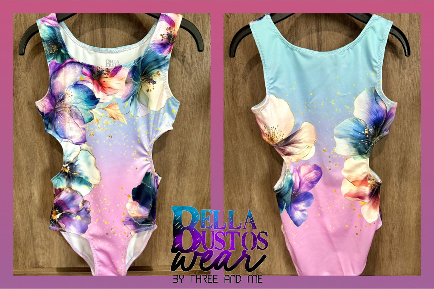 Purple Floral Leotard