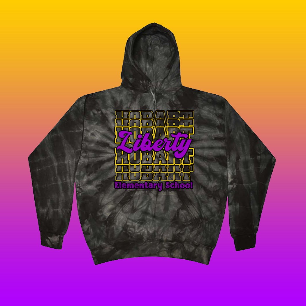 Youth/Adult Liberty Elementary Tie-Dye Hoodie (Design #1)