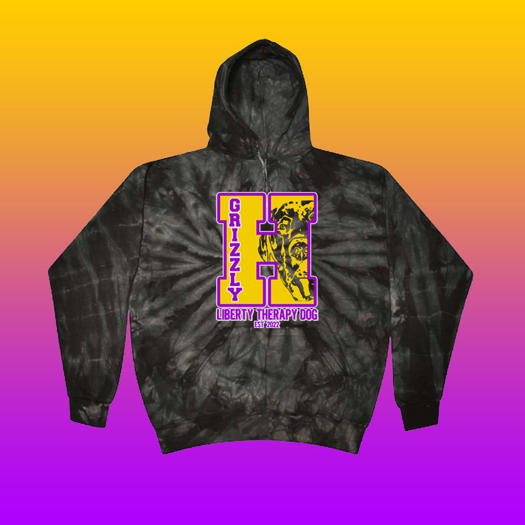 Youth/Adult Liberty Elementary Grizzly Tie-Dye Hoodie (Design #6)