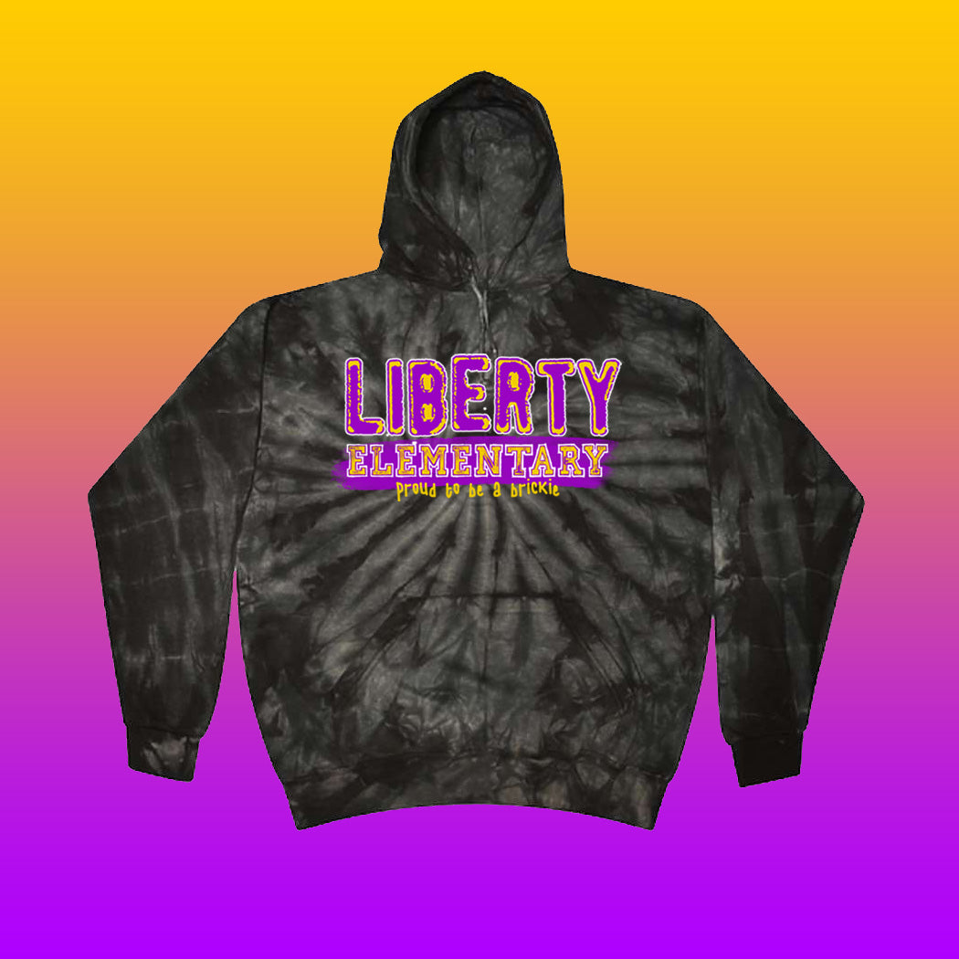 Youth/Adult Liberty Elementary Tie-Dye Hoodie (Design #3)
