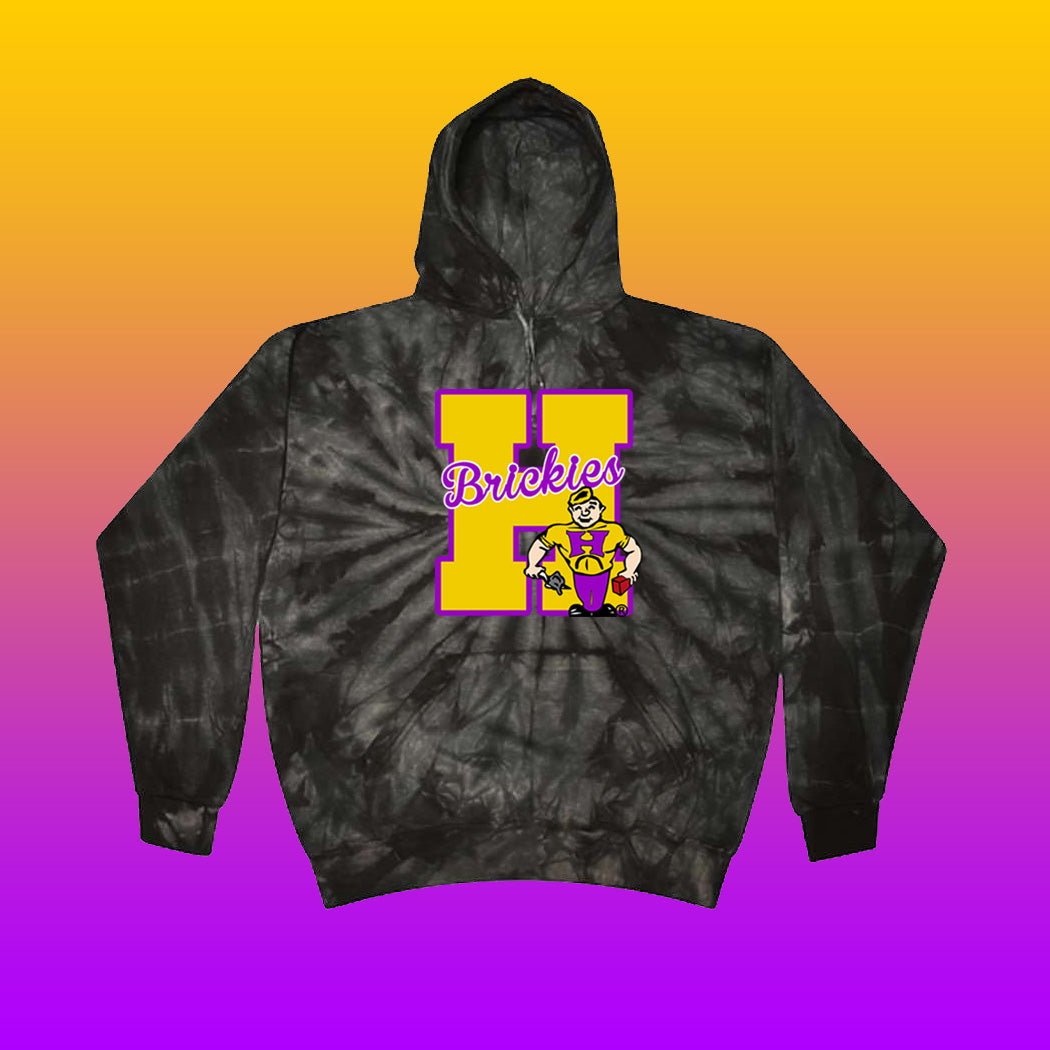 Youth/Adult Hobart Brickies Tie-Dye Hoodie (Design #4)