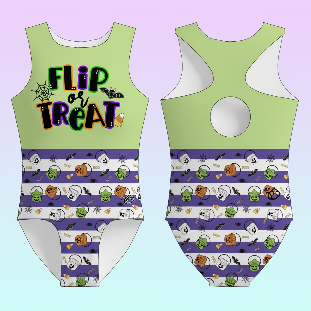 Flip or Treat Halloween Leotard