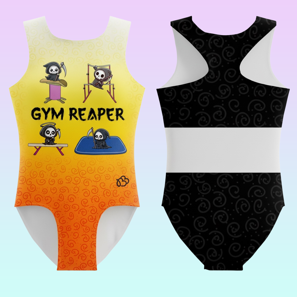 Gym Reaper Halloween Leotard
