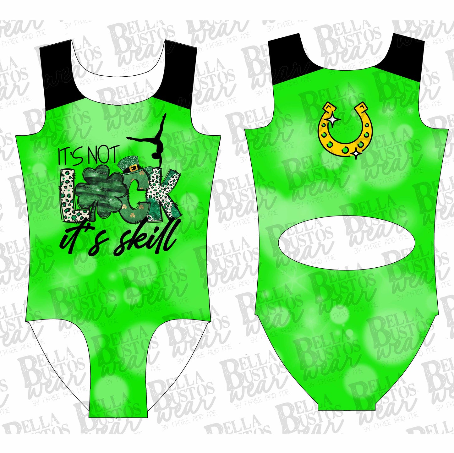 It's Not Luck, It's Skill St. Patrick's Day Leotard
