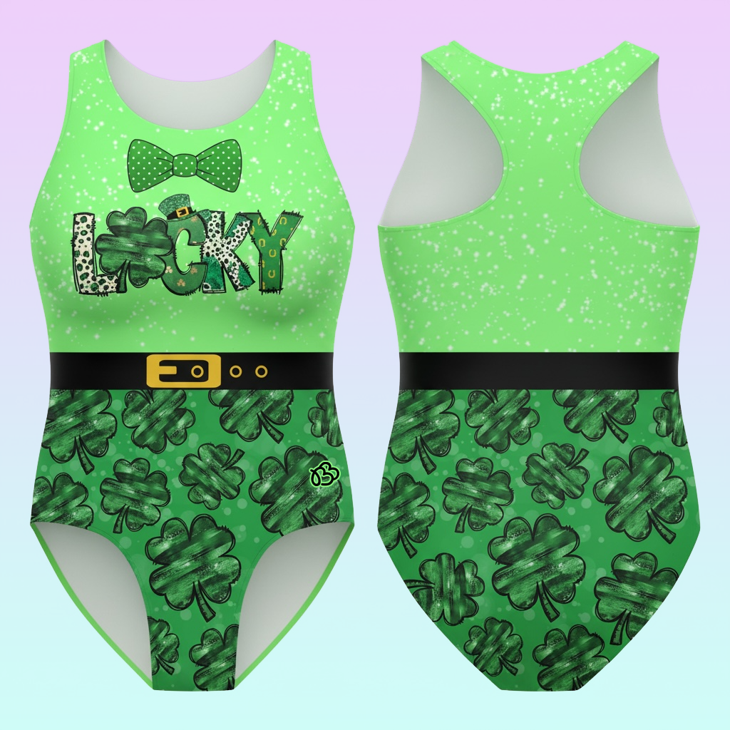 Lucky Leprachaun St. Patrick's Day Leotard Bella Bustos Wear Lucky Leprachaun St. Patrick's Day Leotard Bella Bustos Wear