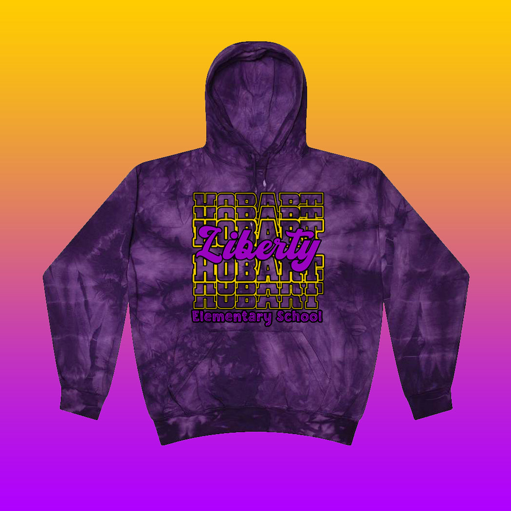 Youth/Adult Liberty Elementary Tie-Dye Hoodie (Design #1)