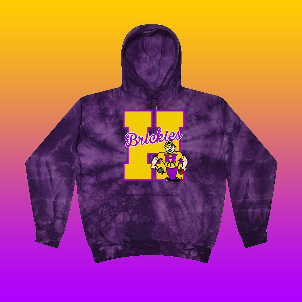 Youth/Adult Hobart Brickies Tie-Dye Hoodie (Design #4)