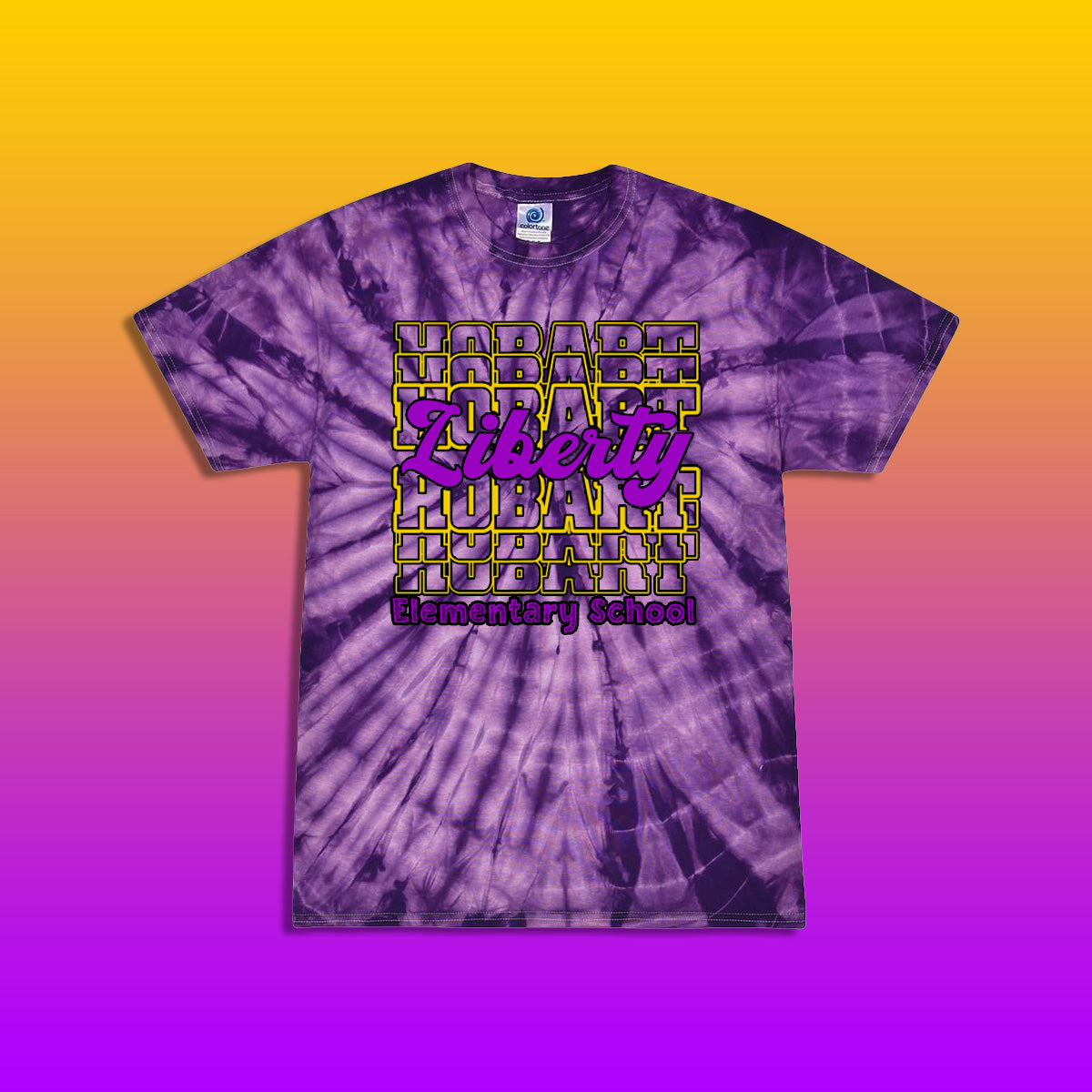 Youth/Adult Liberty Elementary Tie-Dye T-Shirt (Design #1)