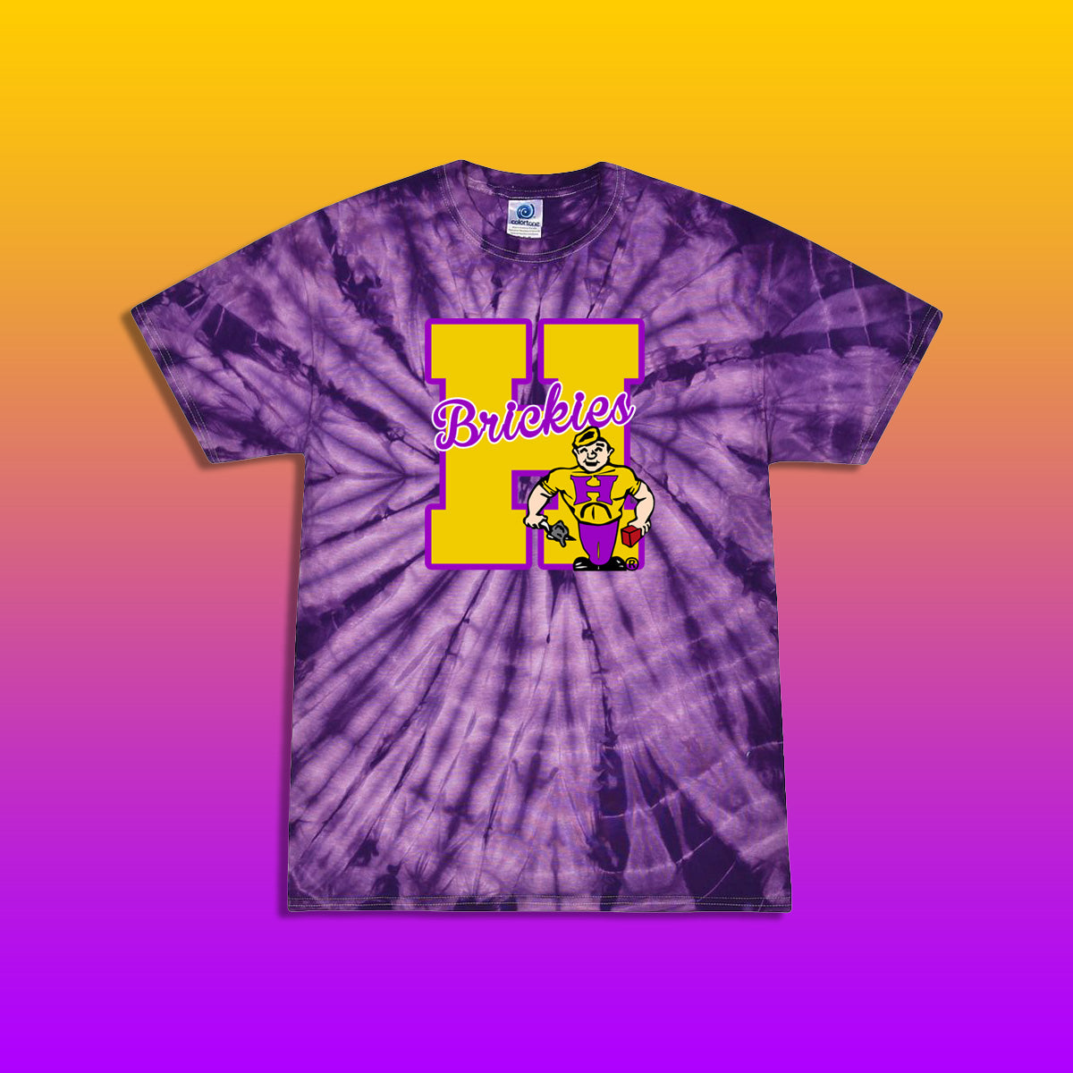 Youth/Adult Hobart Brickies Tie-Dye T-Shirt (Design #4)