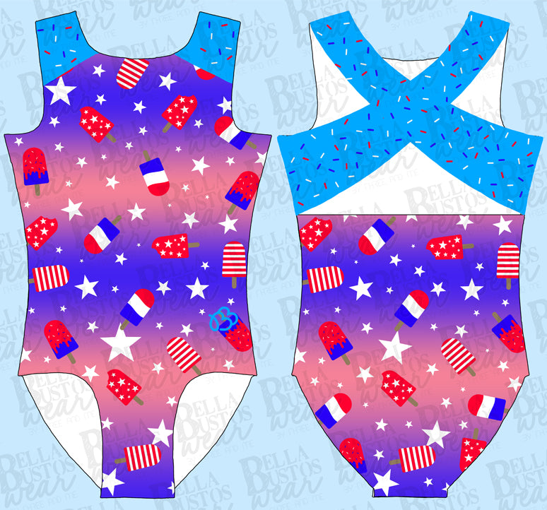 USA Popsicle Leotard