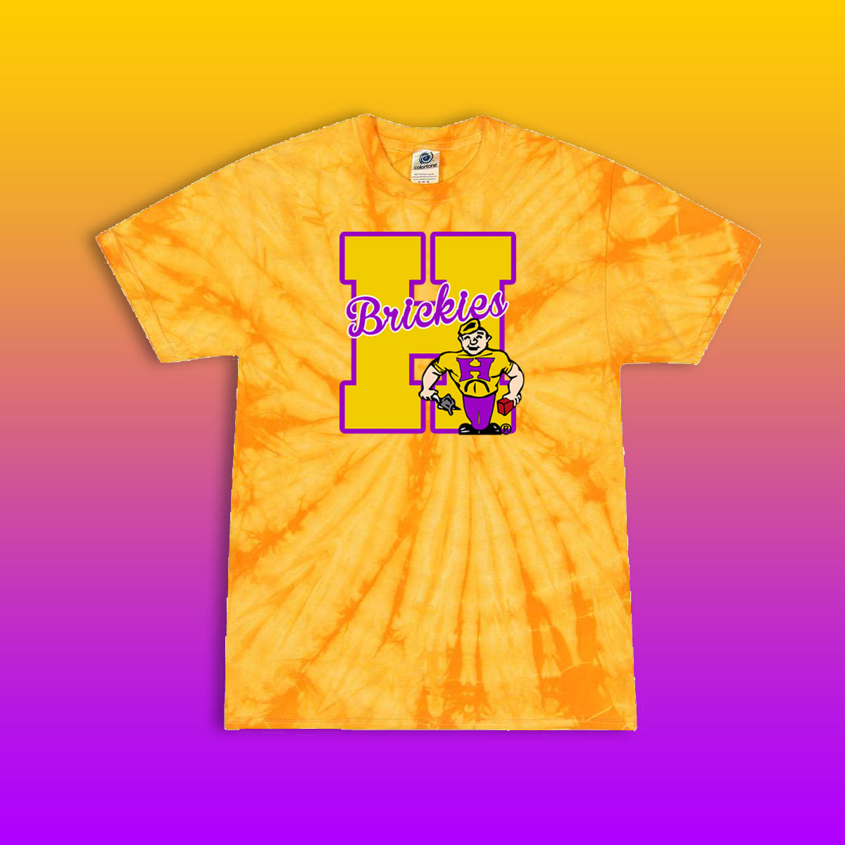 Youth/Adult Hobart Brickies Tie-Dye T-Shirt (Design #4)