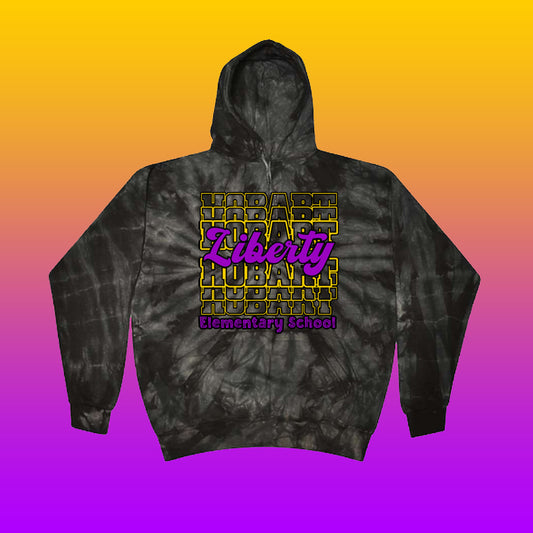 Youth/Adult Liberty Elementary Tie-Dye Hoodie (Design #1)