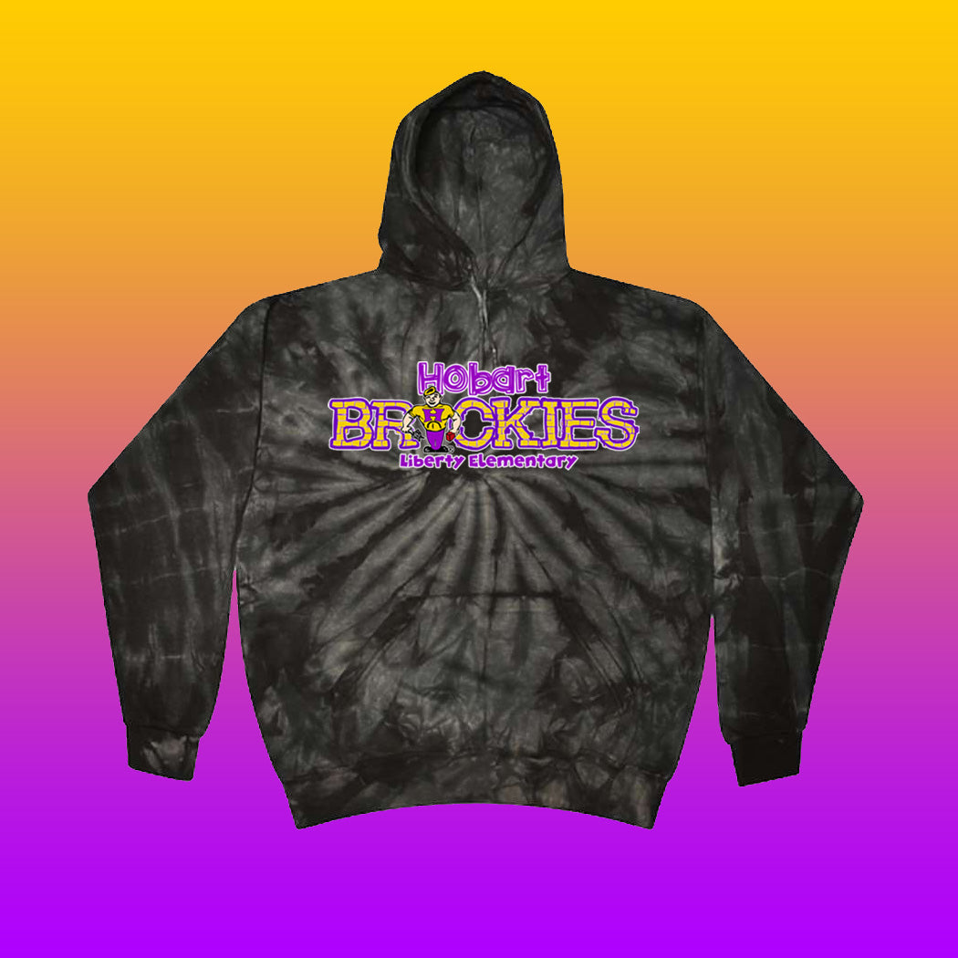 Youth/Adult Brickies Liberty Elementary Tie-Dye Hoodie (Design #2)