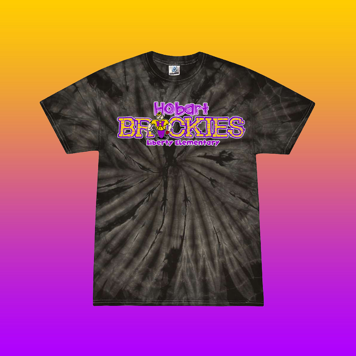 Youth/Adult Brickies Liberty Elementary Tie-Dye T-Shirt (Design #2)