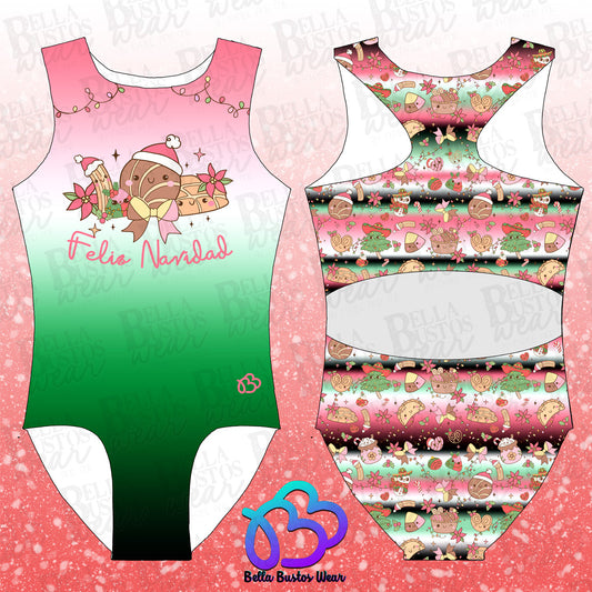 Feliz Navidad Pan Dulce Leotard