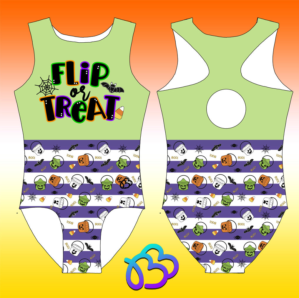 Flip or Treat Halloween Leotard