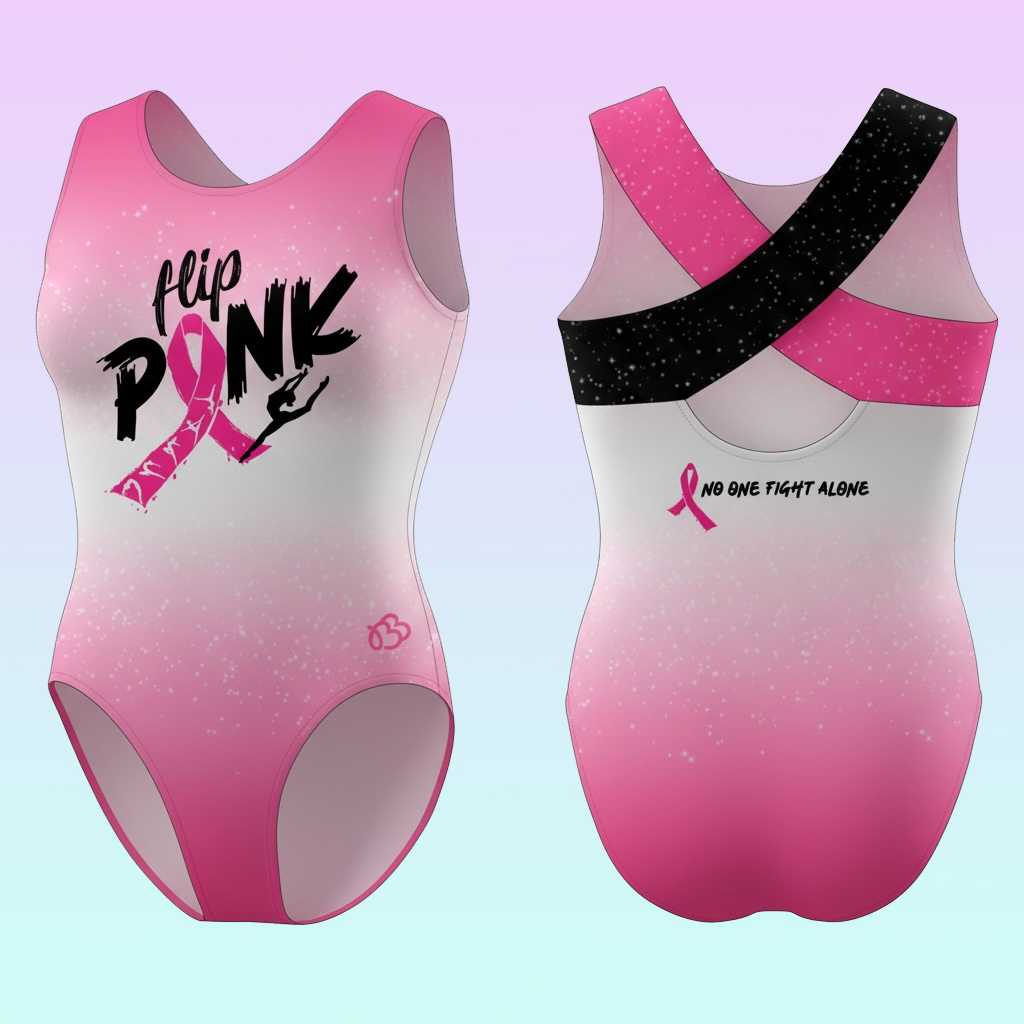 Flip Pink Breast Cancer Awareness Leotard