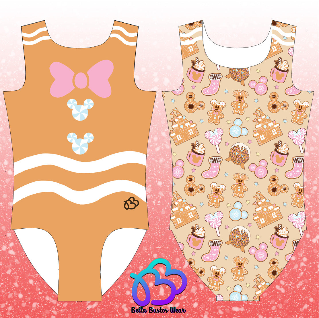 Gingerbread Christmas Leotard