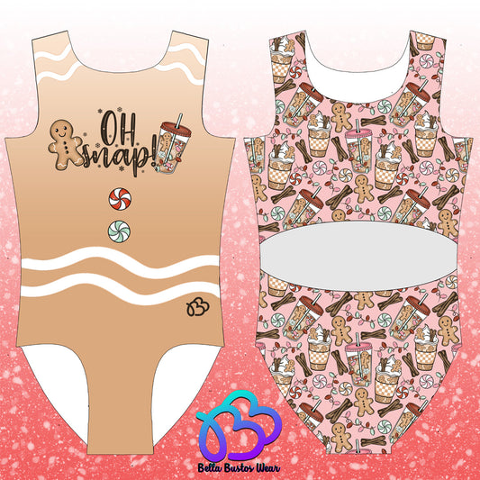 Gingerbread OH Snap Leotard
