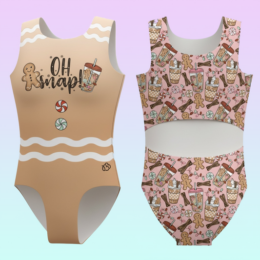 Gingerbread OH Snap Leotard