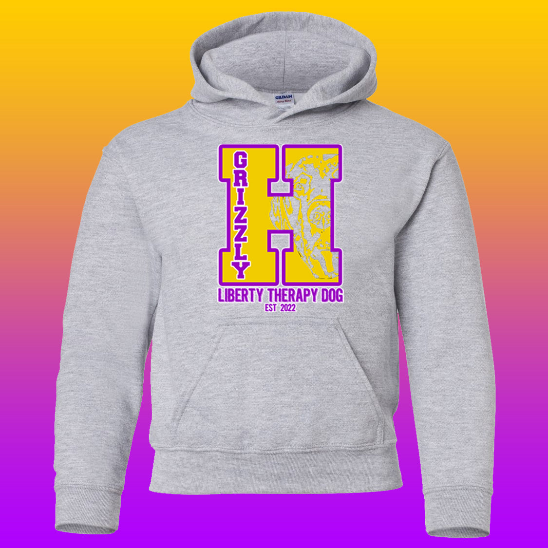 Youth/Adult Liberty Elementary Grizzly Hoodie (Design #6)