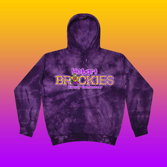 Youth/Adult Brickies Liberty Elementary Tie-Dye Hoodie (Design #2)
