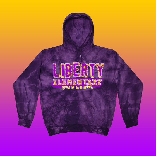 Youth/Adult Liberty Elementary Tie-Dye Hoodie (Design #3)