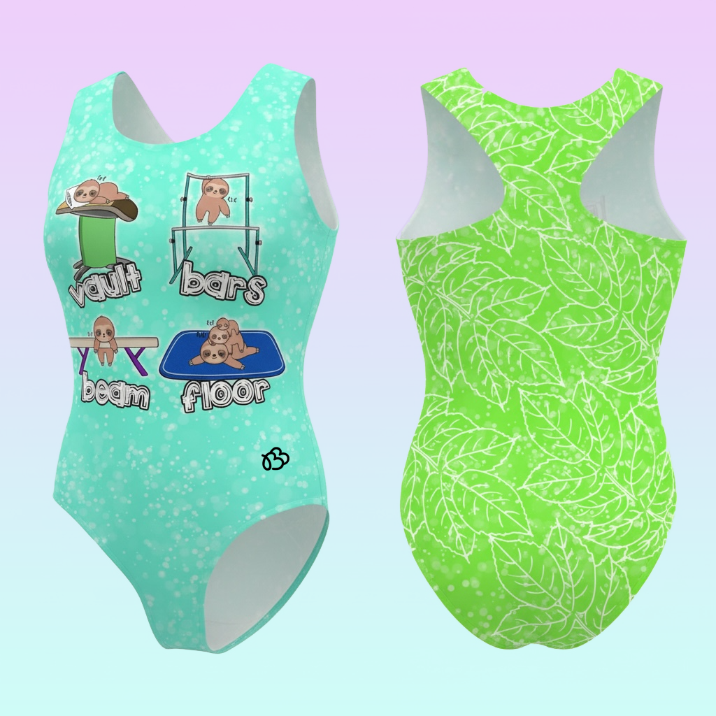 Sloth Gymnastics Event Leotard