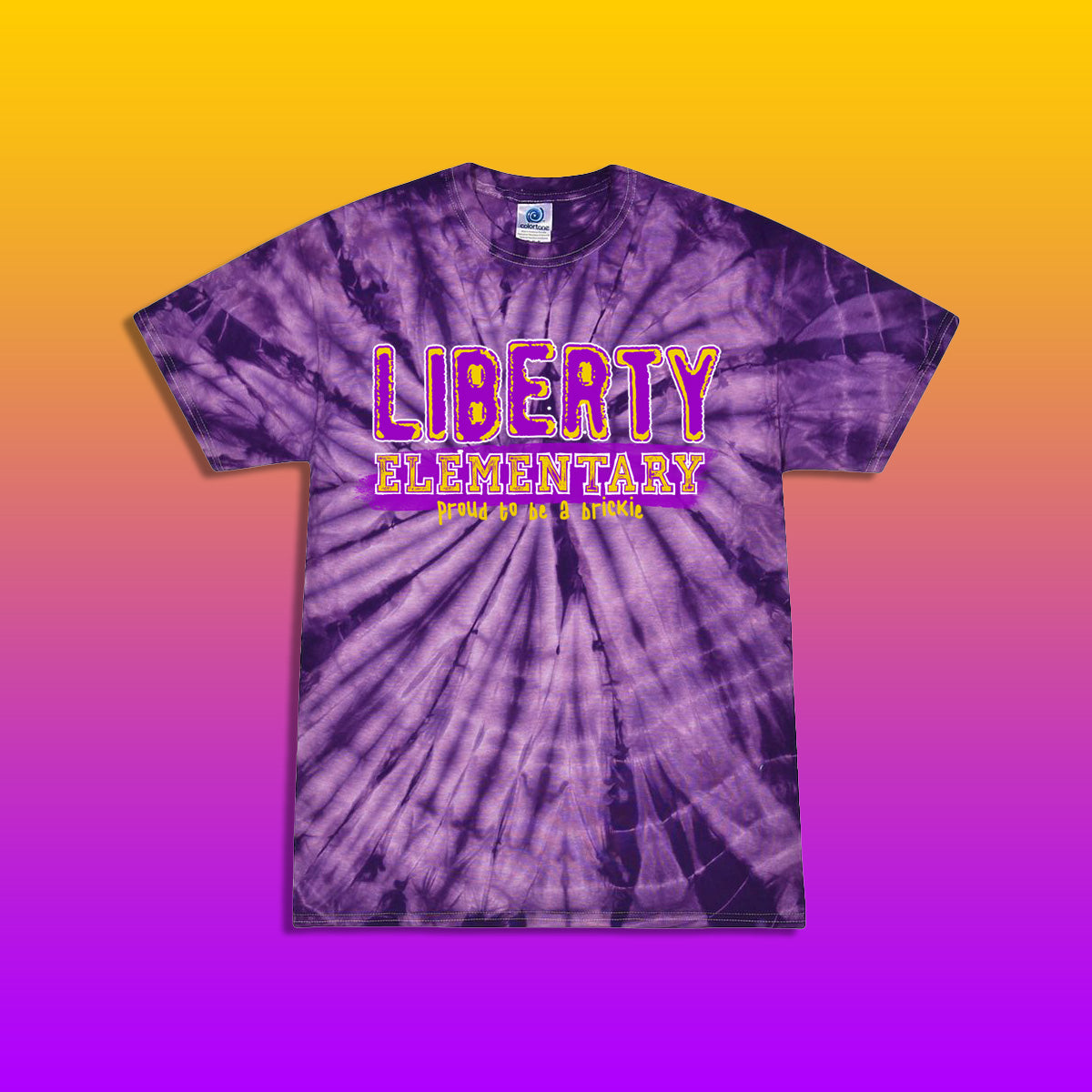 Youth/Adult Liberty Elementary Tie-Dye T-Shirt (Design #3)