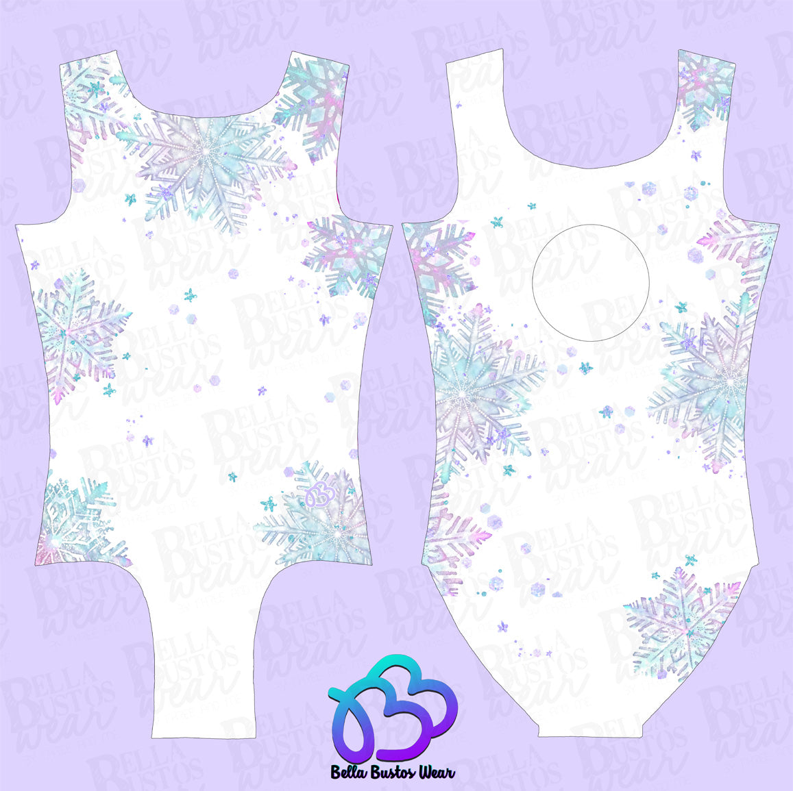 White Snowflakes Leotard