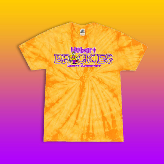 Youth/Adult Brickies Liberty Elementary Tie-Dye T-Shirt (Design #2)